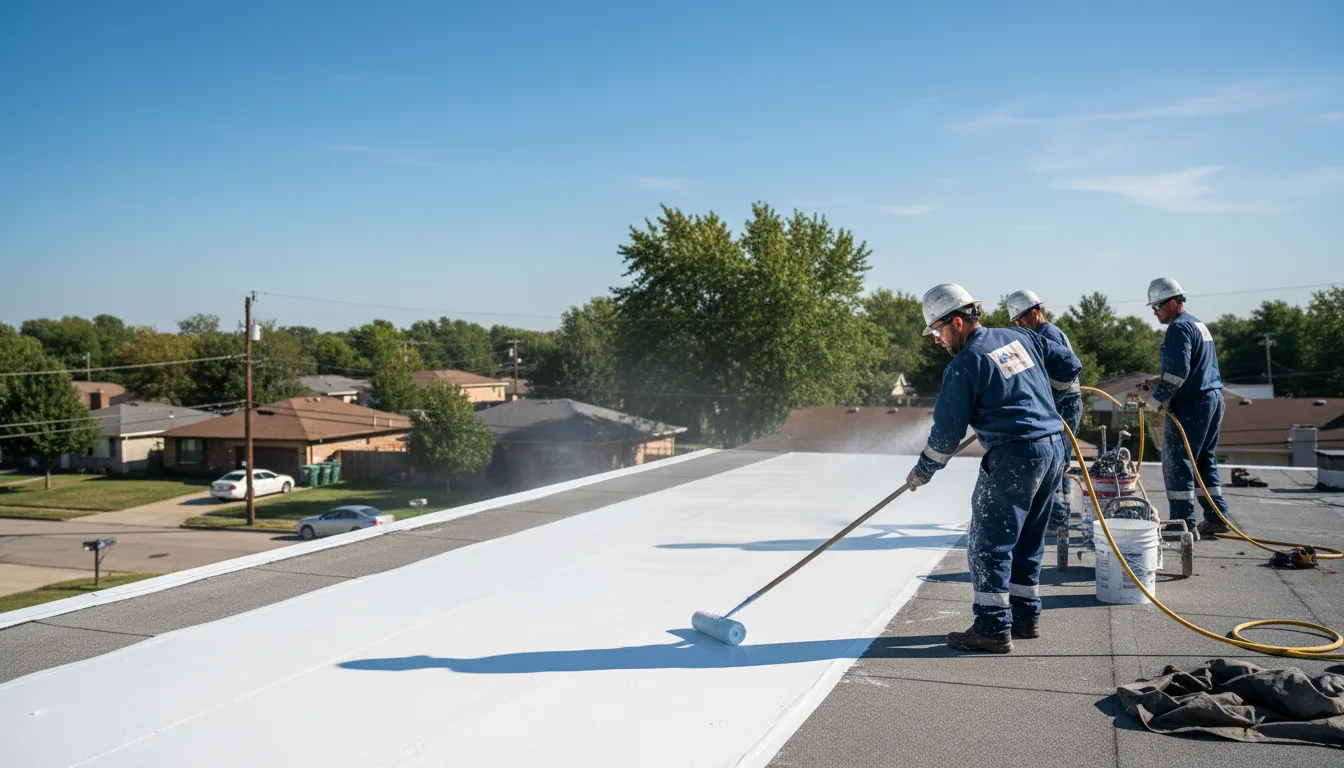 Commercial roof coating in Blachly, OR near me